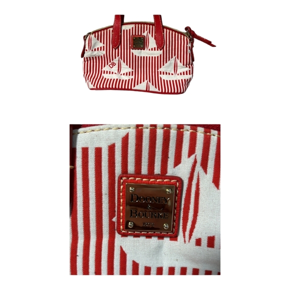 Dooney and Bourke Bitsy Sailboat Crossbody.  EUC Nautical Satchel - Picture 4 of 8